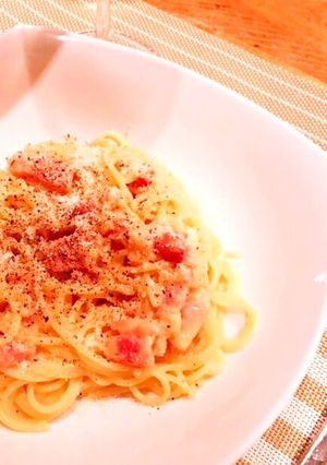 つまみになるカルボナーラ-レシピのメイン写真