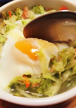 キャベツたっぷりニンニクスープ-レシピのメイン写真