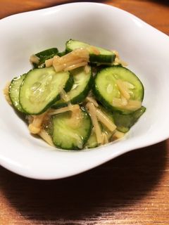 キュウリとなめ茸の和え物-レシピのメイン写真