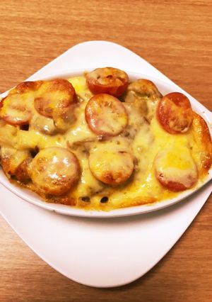 腸まで届くじゃが芋玉ねぎ豚肉のチーズ焼き-レシピのメイン写真