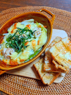 白子の豆乳味噌グラタン と ブルスケッタ-レシピのメイン写真