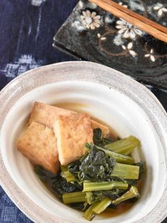 厚揚げ豆腐と小松菜のうま煮【作り置き】-レシピのメイン写真
