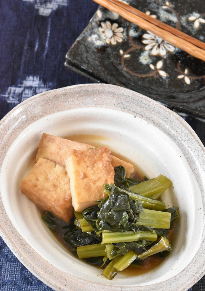 厚揚げ豆腐と小松菜のうま煮【作り置き】-レシピのメイン写真