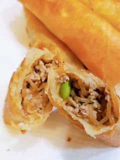 豚こまと枝豆の和風春巻き-レシピのメイン写真