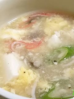 トロトロ~♪カニカマ豆腐卵スープ-レシピのメイン写真