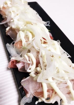 シャキシャキ玉ねぎと生ハムのお寿司-レシピのメイン写真
