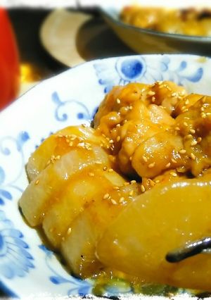 美味っ♡ガリバタ鶏のオイスターソース大根-レシピのメイン写真
