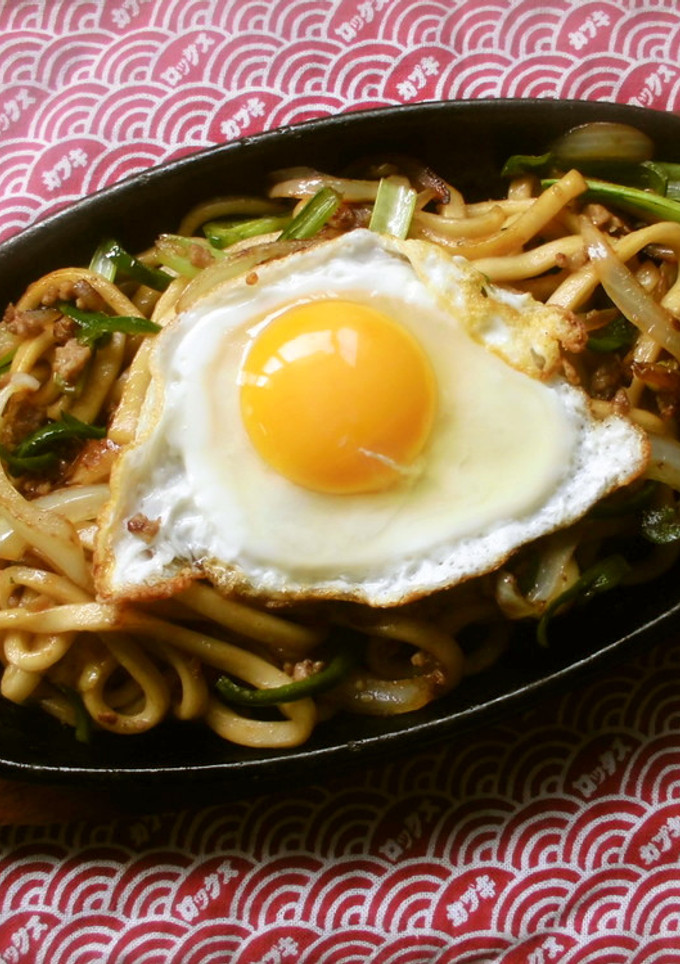 目玉焼きうどん♪-レシピのメイン写真