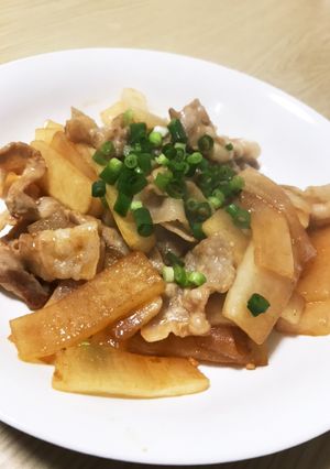 豚肉と大根のピリ辛スタミナ炒め-レシピのメイン写真