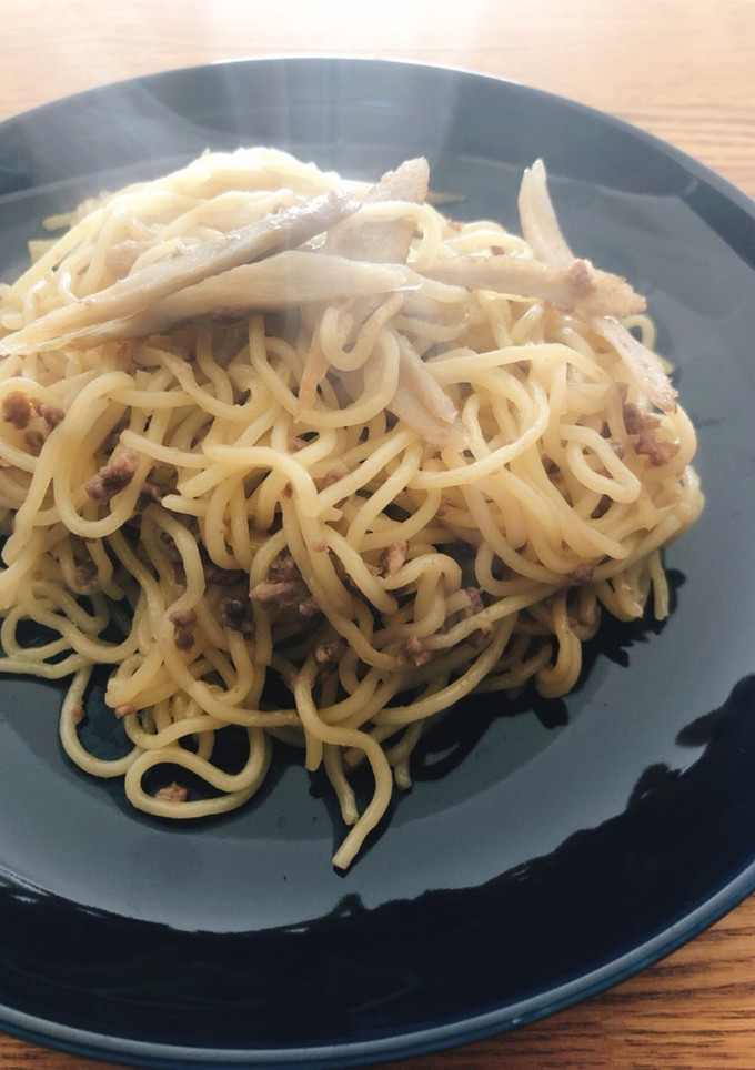 ミンチとごぼうの時雨焼きそば-レシピのメイン写真