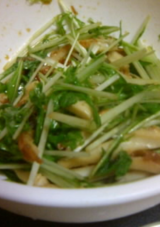 水菜とちくわのサラダ-レシピのメイン写真
