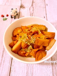 ピラピラきんぴら+さつま揚げ(^-^)♡-レシピのメイン写真