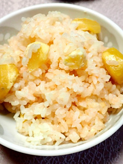 栗タラコご飯-レシピのメイン写真