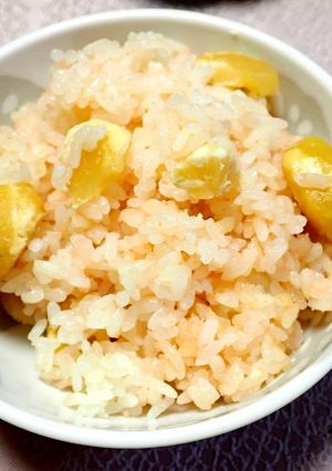 栗タラコご飯-レシピのメイン写真