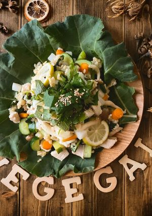 香る★たっぷり野菜の玄米塩チャーハン-レシピのメイン写真