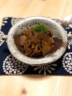 舞茸とレバーの☆簡単♪焼き肉のたれ煮-レシピのメイン写真