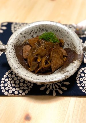 舞茸とレバーの☆簡単♪焼き肉のたれ煮-レシピのメイン写真
