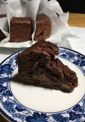 煎り米ぬかでバナナチョコケーキ-レシピのメイン写真