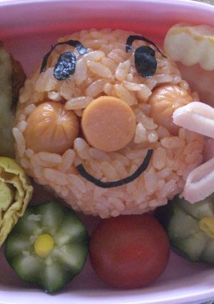 簡単♪キャラ弁。アンパンマン♪-レシピのメイン写真