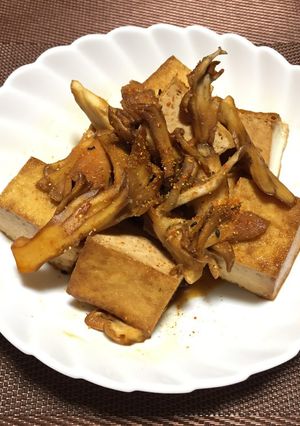 厚揚げと舞茸炒め!(^^)!-レシピのメイン写真