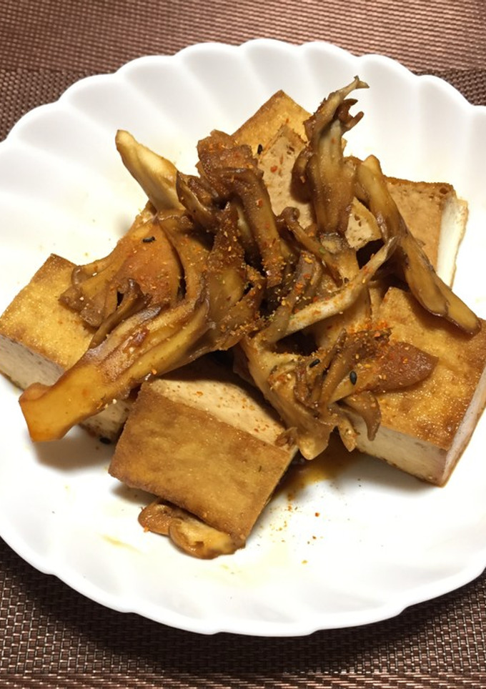 厚揚げと舞茸炒め!(^^)!-レシピのメイン写真