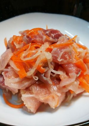 鯉洗いの酢味噌あえ-レシピのメイン写真