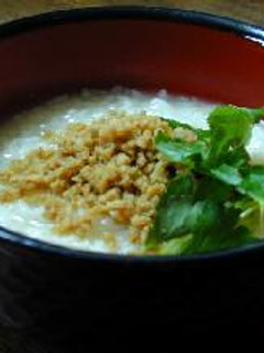 そぼろの中華粥__Chinese Rice Gruel with Ground Chiken seasoned Sweet Soy Sauce-レシピのメイン写真