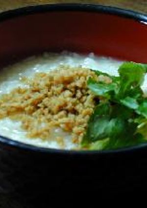 そぼろの中華粥__Chinese Rice Gruel with Ground Chiken seasoned Sweet Soy Sauce-レシピのメイン写真