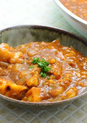 サバ缶とカリフラワーのキーマカレー-レシピのメイン写真