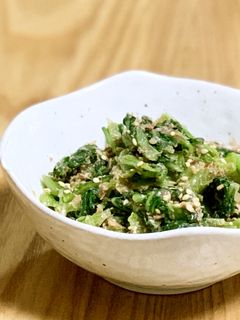 広島菜(間引き菜)の胡麻和え-レシピのメイン写真