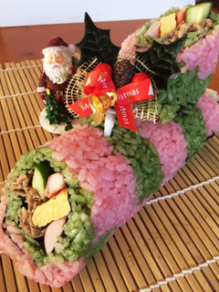 クリスマスお寿司でブッシュドノエル-レシピのメイン写真