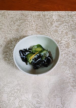 柚子入り若布ときゅうりの酢の物-レシピのメイン写真