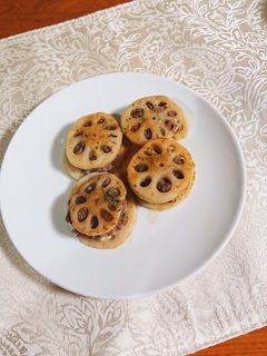 蓮根の挟み焼き-レシピのメイン写真