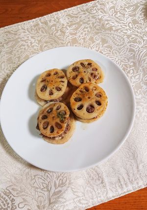 蓮根の挟み焼き-レシピのメイン写真
