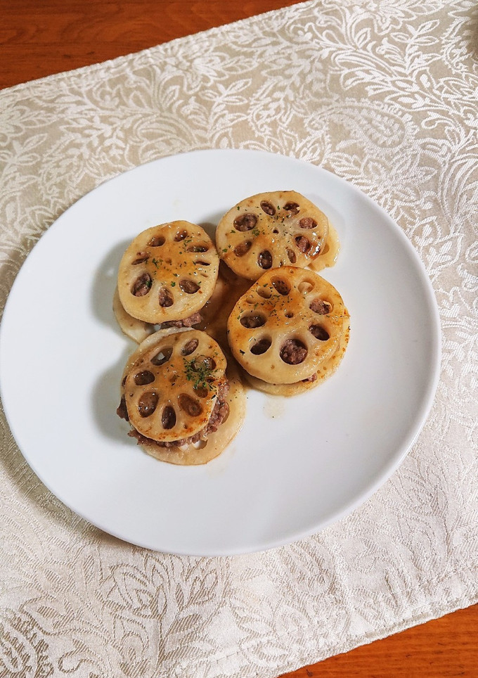 蓮根の挟み焼き-レシピのメイン写真