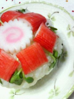 ✿華やか❀だけどめっちゃ簡単✿花にぎり-レシピのメイン写真