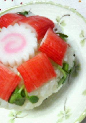 ✿華やか❀だけどめっちゃ簡単✿花にぎり-レシピのメイン写真