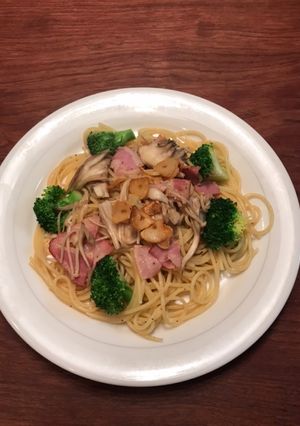 木の子とベーコンのペペロンチーノ-レシピのメイン写真
