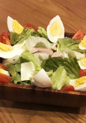 チーズとレタスのサラダ-レシピのメイン写真