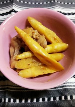 姫たけのこと鶏肉の煮物-レシピのメイン写真