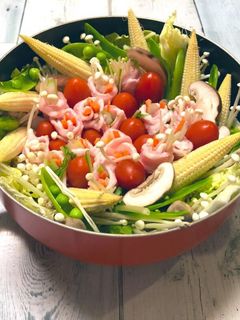 お花畑なトマト鍋-レシピのメイン写真