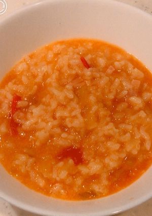 簡単3分！トマトとチーズのリゾット-レシピのメイン写真