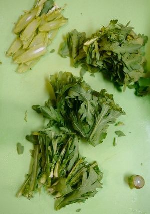 簡単！春菊の切り方-レシピのメイン写真