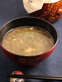 簡単!春菊と海苔のお味噌汁-レシピのメイン写真