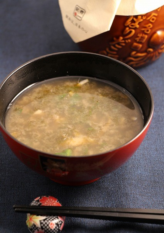簡単！春菊と海苔のお味噌汁-レシピのメイン写真