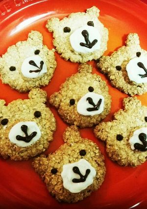 クマのオートミールクッキー♪-レシピのメイン写真