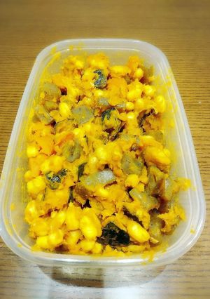 作り置き　ほっこり暖かい大豆のカボチャ煮-レシピのメイン写真