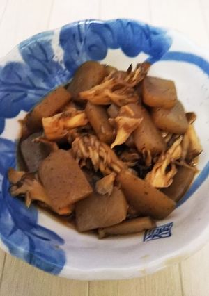 こんにゃくと舞茸の金平-レシピのメイン写真