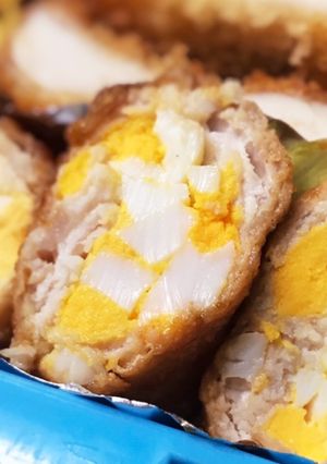 お弁当に！ゆで卵の肉巻き-レシピのメイン写真