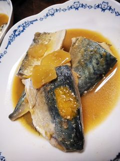 鯖 醤油 みそ 柚子煮-レシピのメイン写真